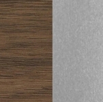 Дуб темный/Серебряный металлик