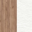 Дуб Табак/Белый металл