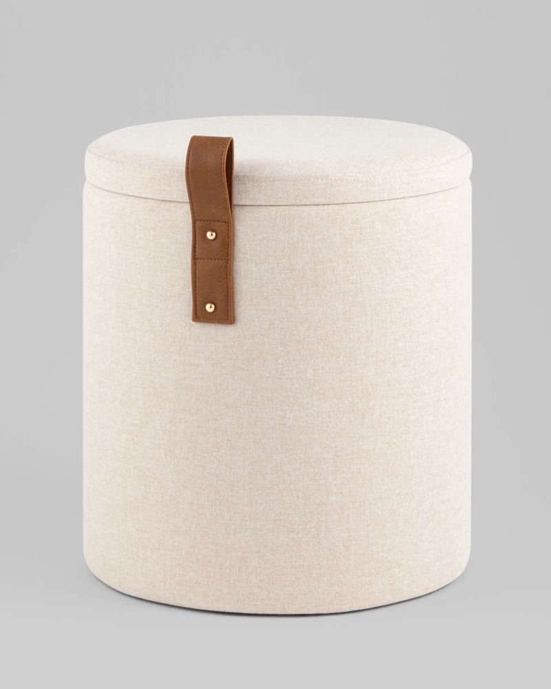 Пуф с ящиком Эркки S белый