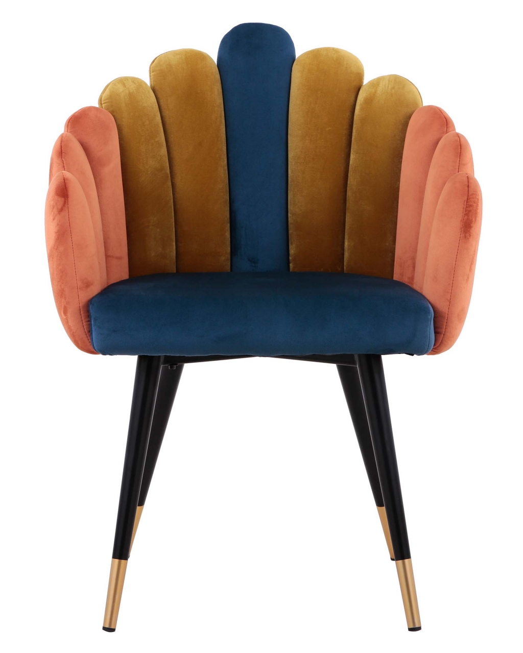 Кресло Камелия велюр Сине-зеленый