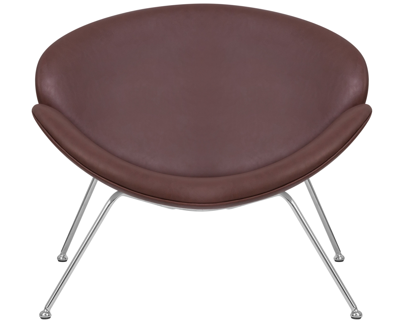 Кресло дизайнерское DOBRIN EMILY Коричневый винил YP5