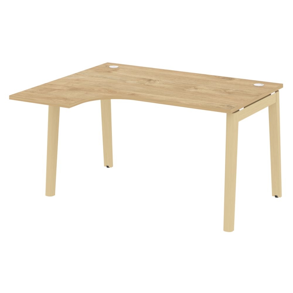 Стол эргономичный левый ONIX WOOD OW.SA-3(L) Тиквуд Светлый/Светлый