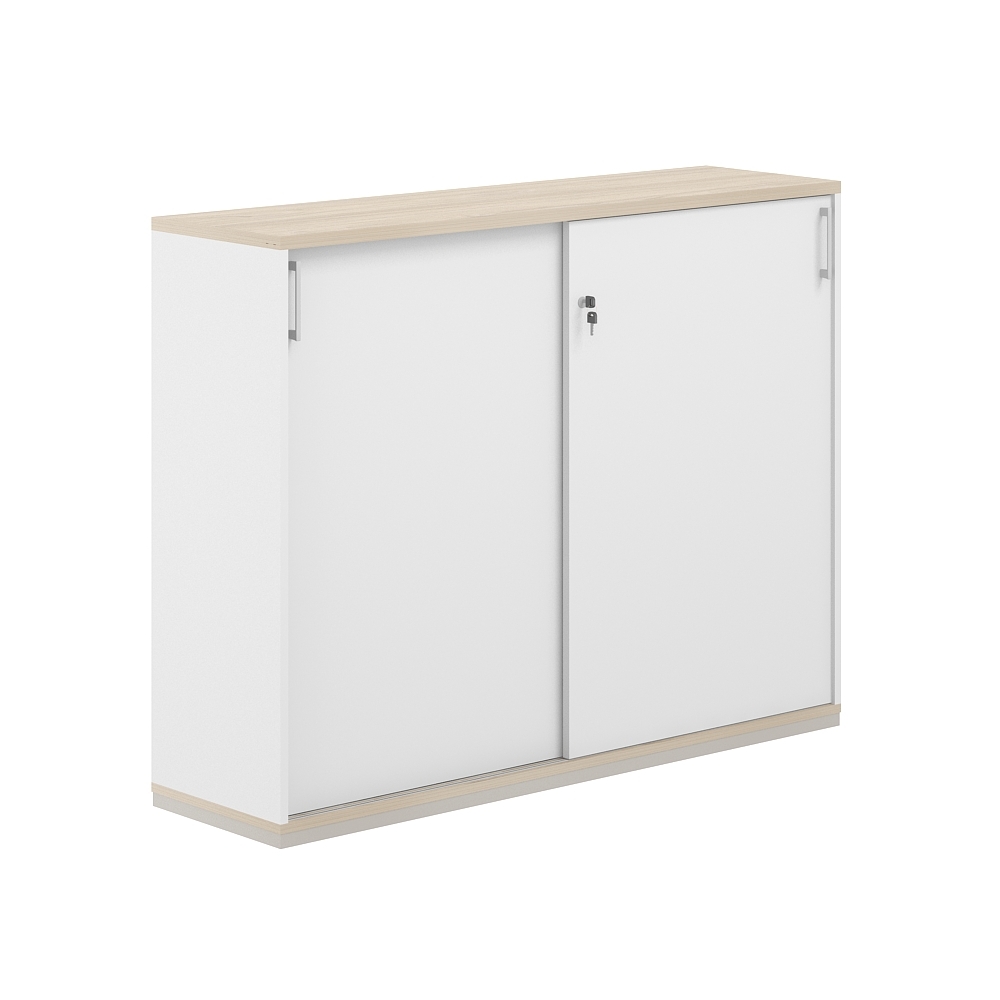 Шкаф-купе 3 ур. 1238х400х1111 АГ.244.ВХ.АР.ВХ / AG.244.WH.AR.WH