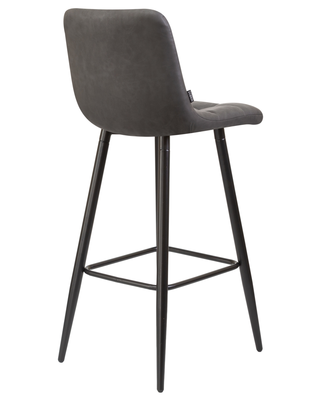 Стул барный DOBRIN NICOLE Серая экокожа RU-08