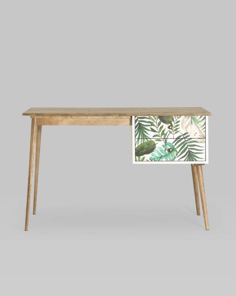 Стол письменный Berber с одной тумбой принт 4