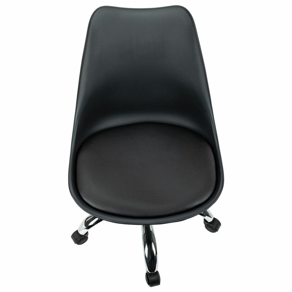 Офисное кресло БРАБИКС Еамес МГ-310 CХ экокожа Черный / BRABIX Eames MG-310 CH