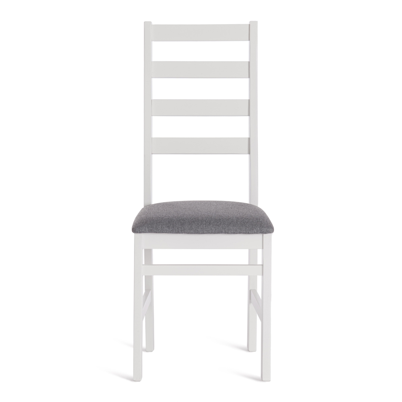 Стул ROSARIO Многослойная фанера, 39 х 39 х 99 см, white, ткань темно-серая (150)