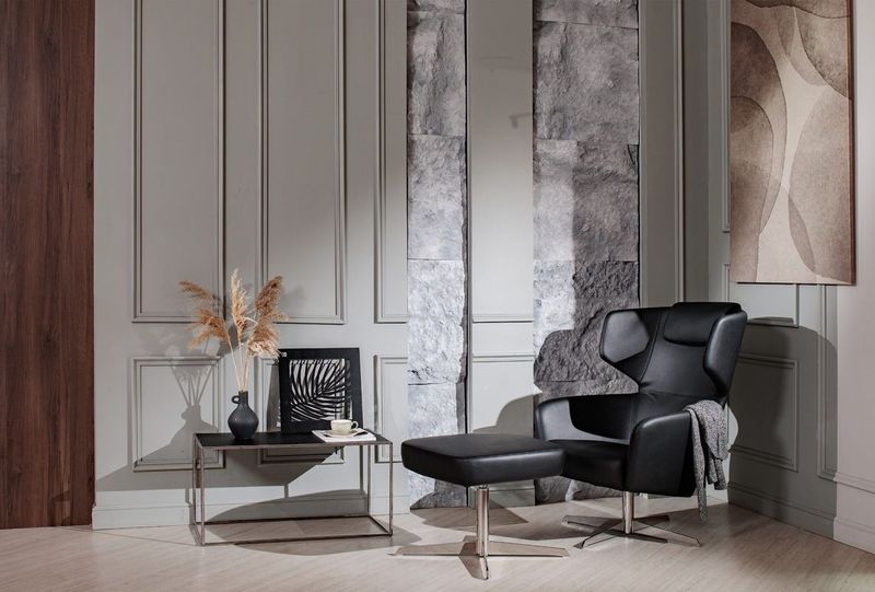 Кресло Recliner VENTO High R7 Dakota black Черное