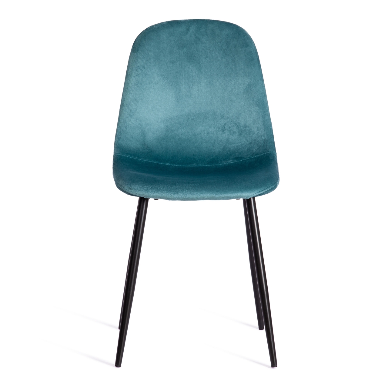 Стул BREEZE (mod. 4724) вельвет/металл, 44 х 53 х 87 см, Light pale green (темно-бирюзовый ) HLR60 / черный