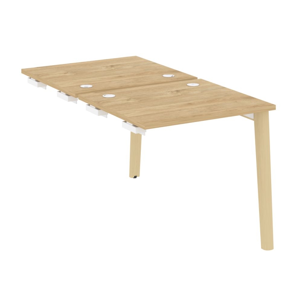 Стол-приставка двойной к опорным элементам ONIX WOOD OW.D.SPR-0.7 Тиквуд Светлый/Светлый