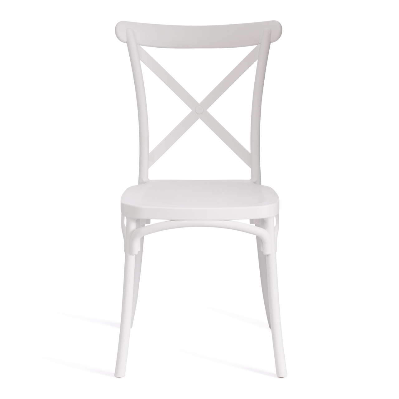 Стул CROSS (mod. PL24) пластик, 48 х 58 х 89 см, White (белый) 11954