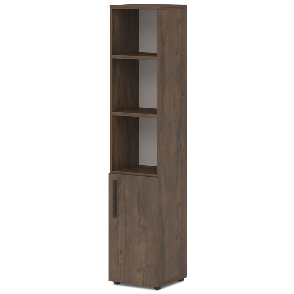 Шкаф для документов высокий узкий T-552 левый Lavana Таксония темная