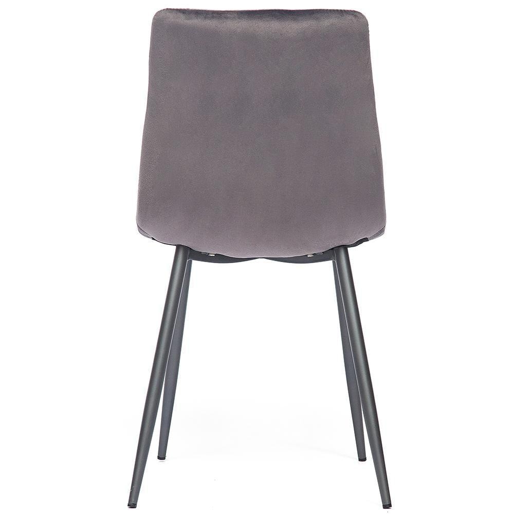 Стул DUBLIN (mod. 7066) металл,ткань, 45 х 56 х 88 х 51 см, серый вельвет/антрацит, G062-40