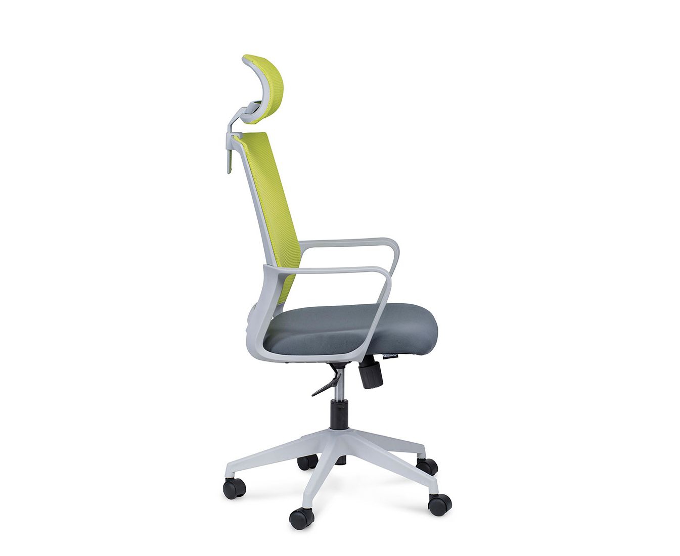 Кресло офисное ПРАКТИК GREY Зеленая сетка