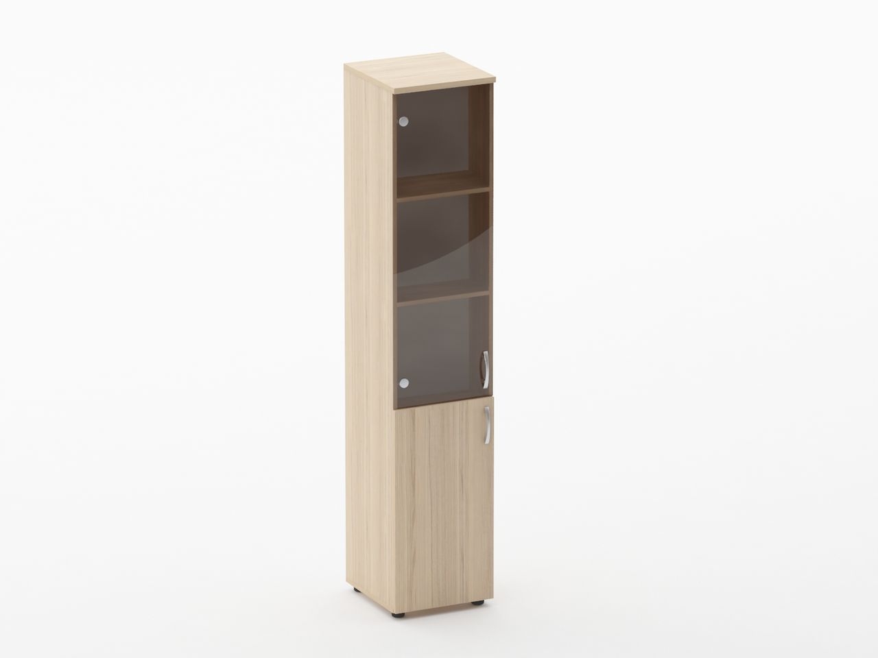 Шкаф высокий со стеклом Glassy 6.19.15Л Венге