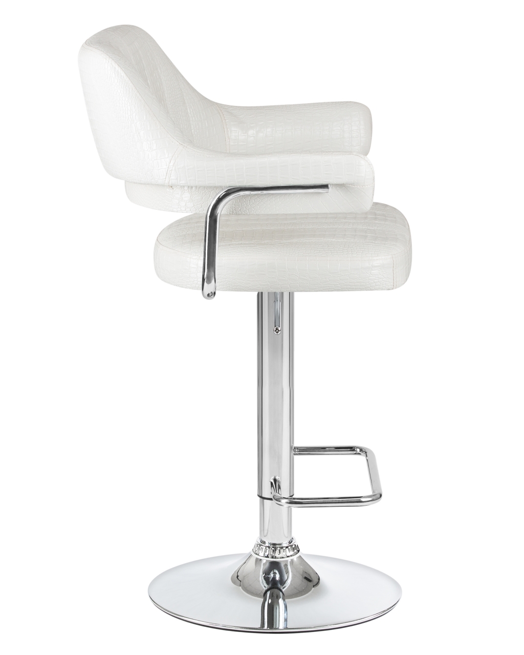 Стул барный DOBRIN CHARLY Белый крокодил