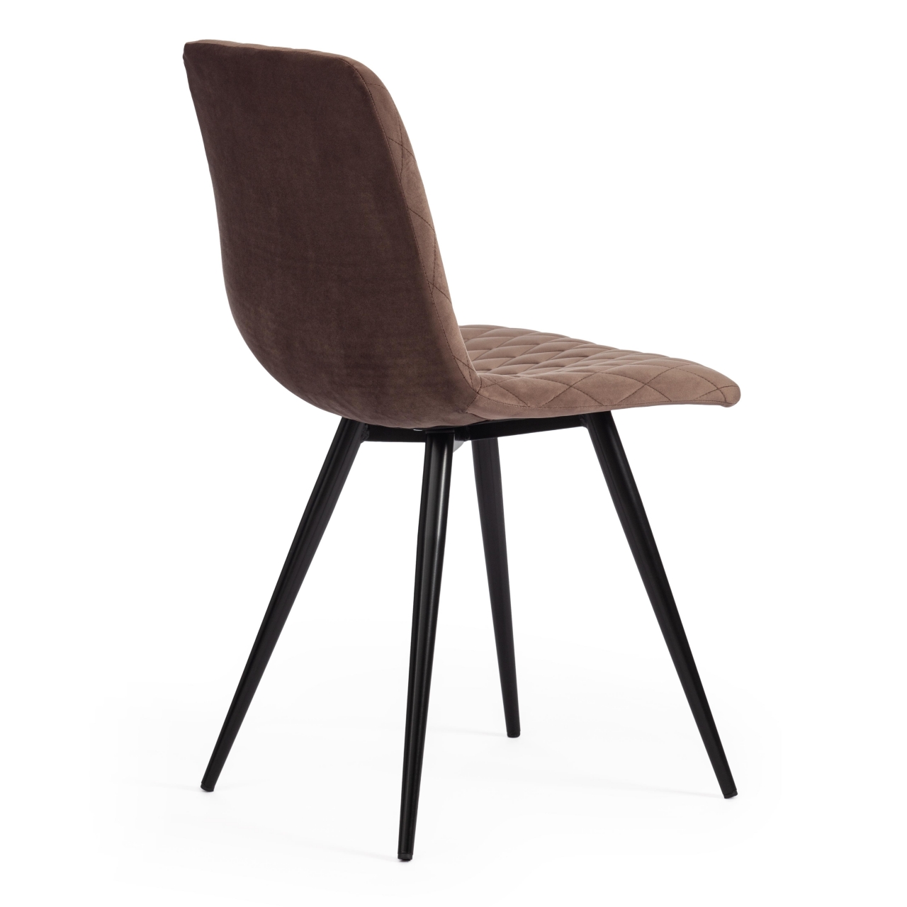 Стул CHILLY X (mod. 7096) ткань/металл, 45x53х88 см, высота до сиденья 50 см, коричневый barkhat 12/черный