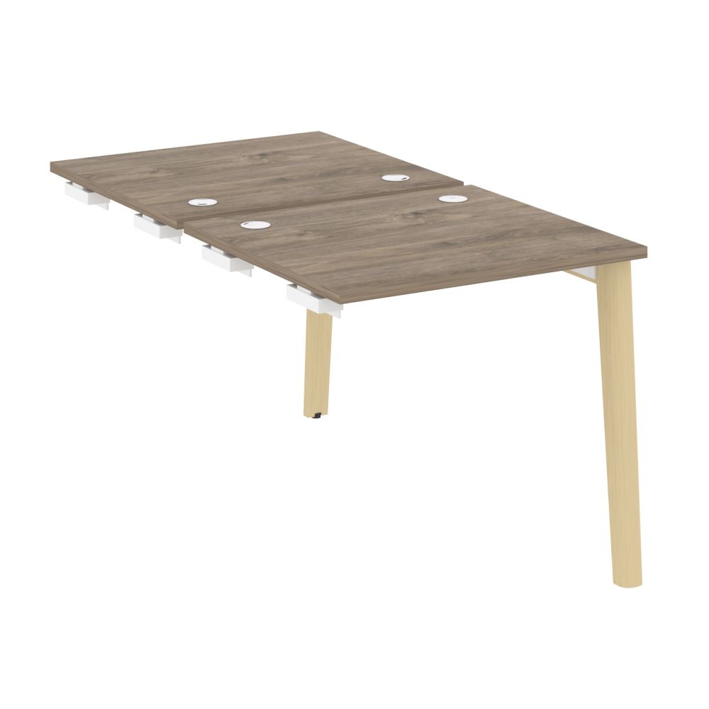 Стол-приставка двойной к опорным элементам ONIX WOOD OW.D.SPR-0.7 Тиквуд Темный/Светлый