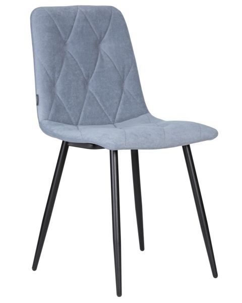 Стул обеденный DOBRIN CHILLY ROMBO (Серо-голубой Simple 26, основание черное) 4 шт