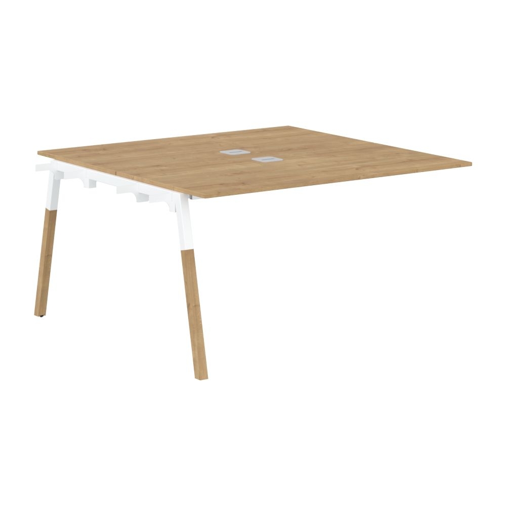 Рабочая станция Forta FIWST 1313 Дуб Гамильтон Белый премиум