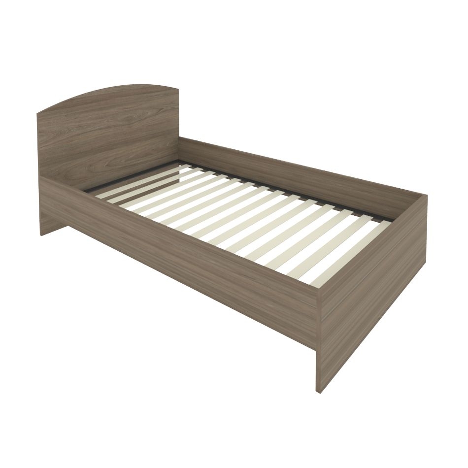 Кровать с ортопедическим основанием и изголовьем LIGHT С-КИ-120 Вяз Благородный