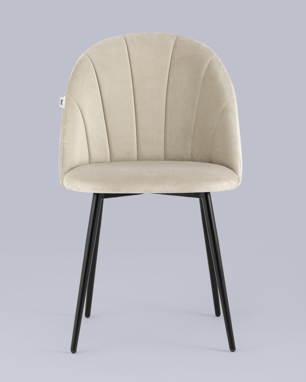 Стул Логан 2 шт. велюр Бежевый