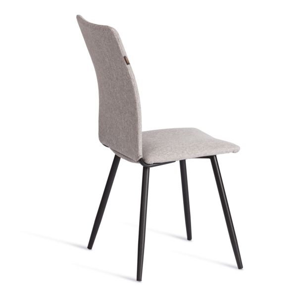 Стул обеденный La Rousse (2 шт. в упаковке) NEW, ткань рогожка, темно-серый, F68, 45х55х93 см