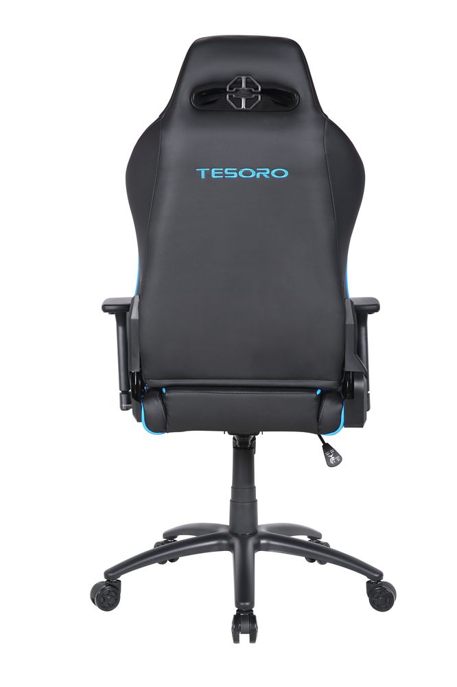 Кресло геймерское Tesoro ALPHAEON S1 F715 Черное Голубое