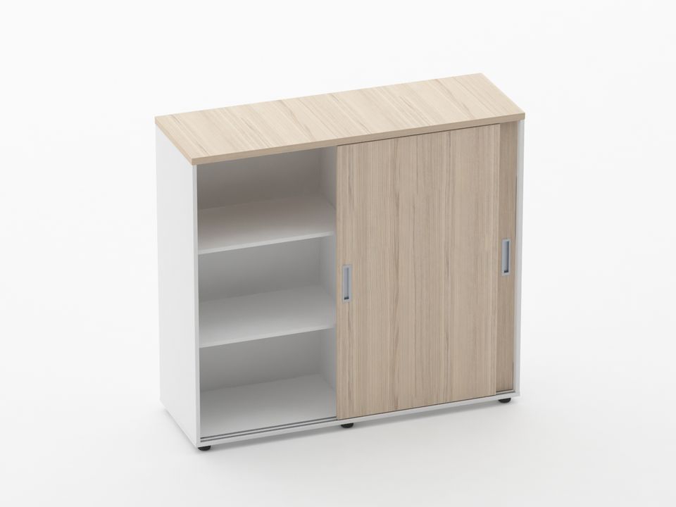 Тумба-купе высокая для рабочего модуля Deka 9.03.125 Туя/Белый