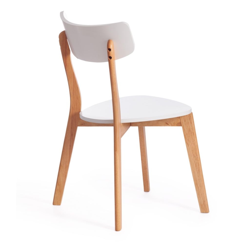 Стул Claire / 1 шт. в упаковке Claire / 1 шт. в упаковке дерево гевея, МДФ, 48 x 49,5 x 81,5 x SH44см, White (Белый) / Natural (натуральный)