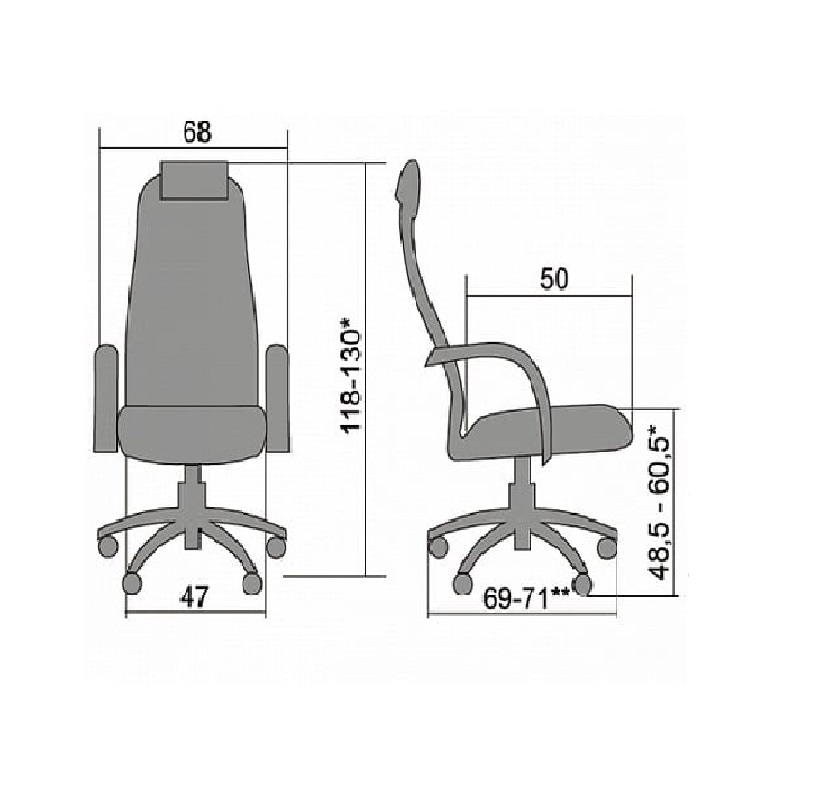 Кресло руководителя Metta BC-5 CH Черное №20