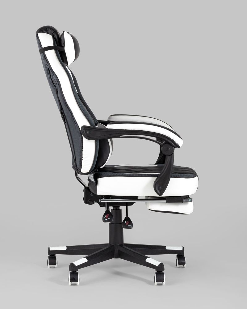Геймерское кресло TopChairs Virage Черный-белый
