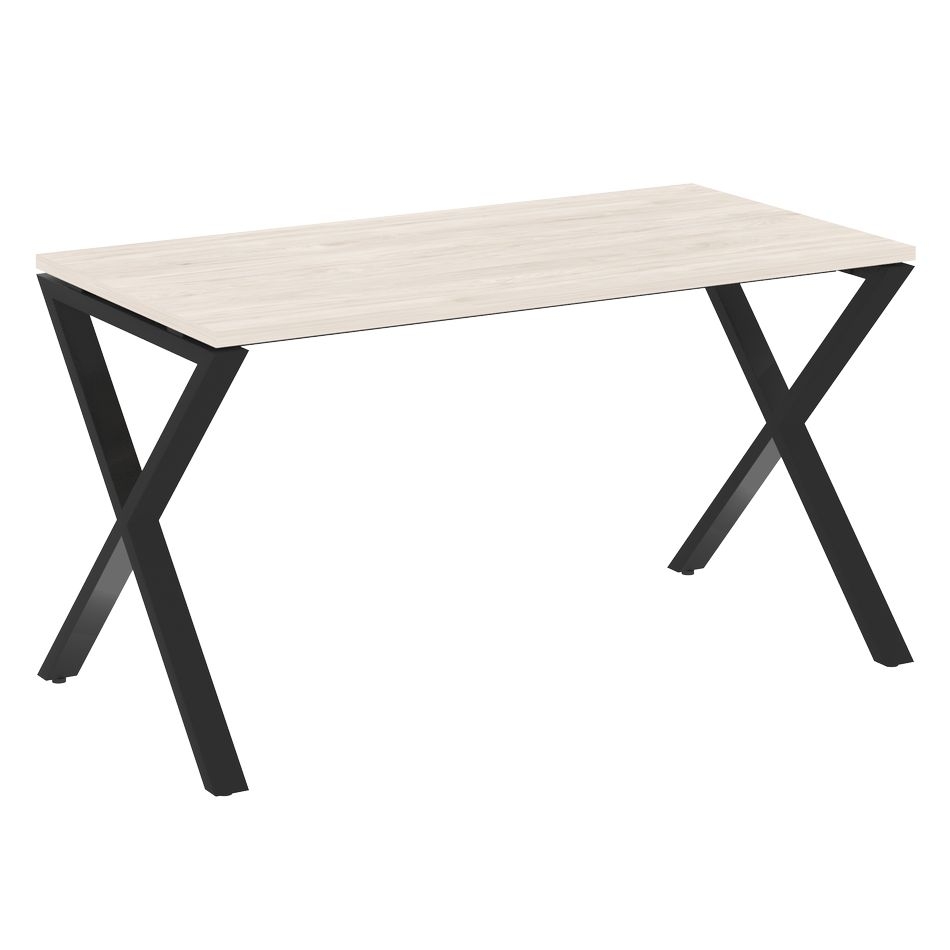 Стол рабочий LOFT VR.L-SRX-3.7 Металл черный Денвер светлый