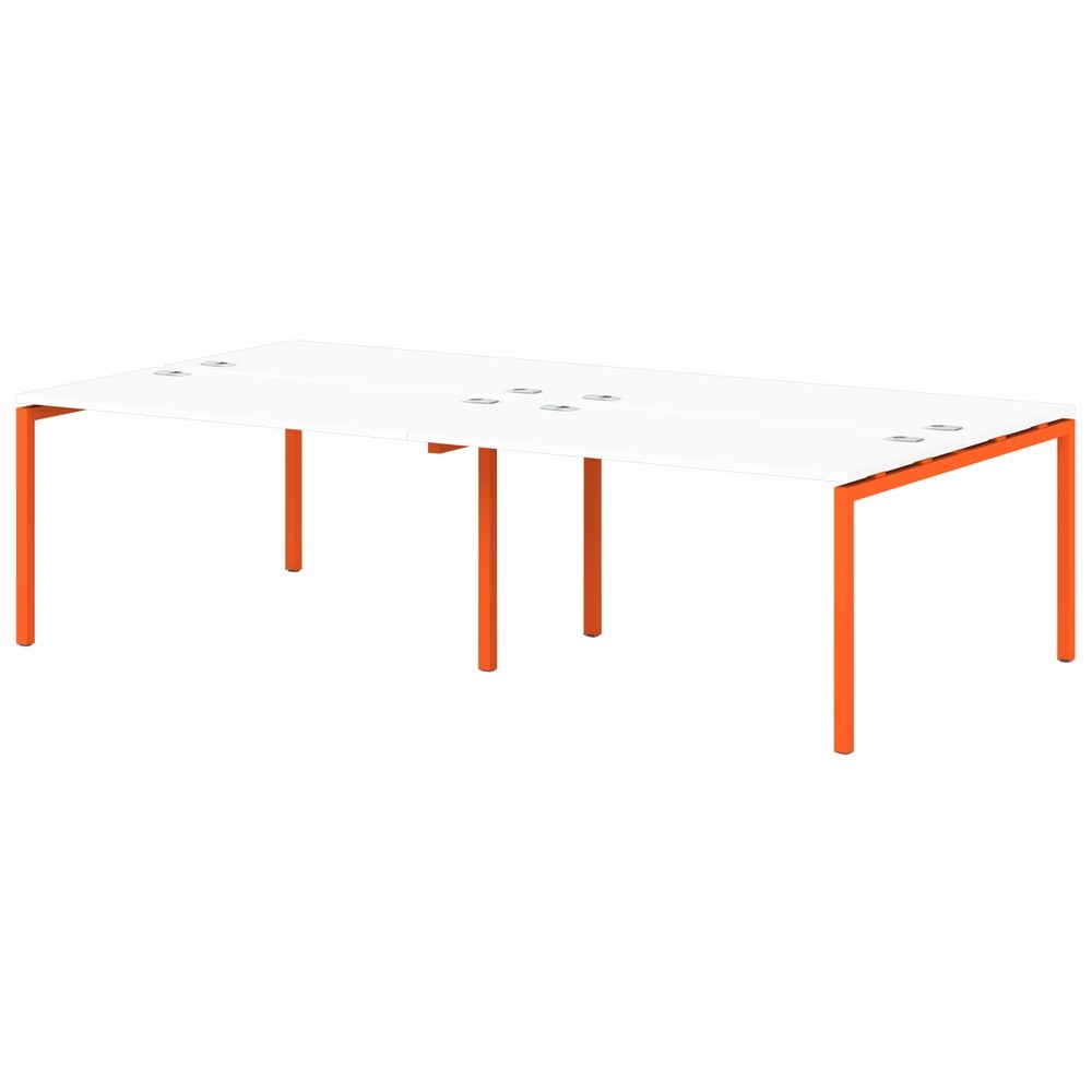 Бенч-система на 4 рабочих места S-148 Sentida Color Апельсин