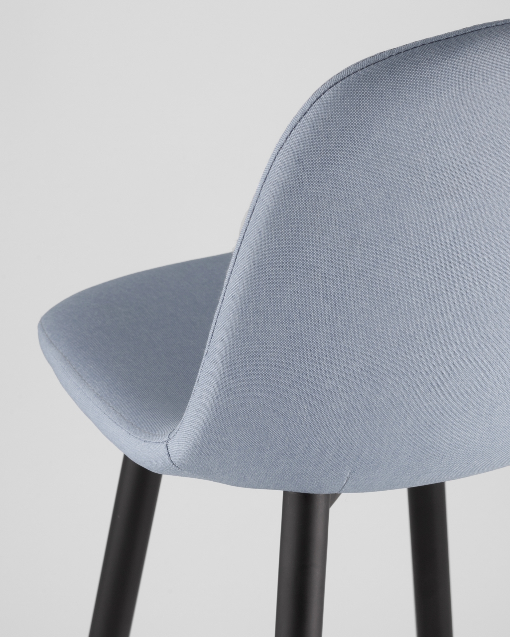 Барный стул Валенсия с удобной спинкой Голубой