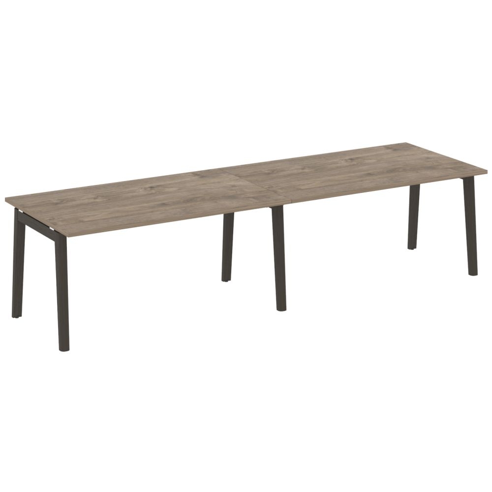 Стол переговорный (2 столешницы) ONIX WOOD OW.PRG-2.4 Тиквуд Темный/Темный