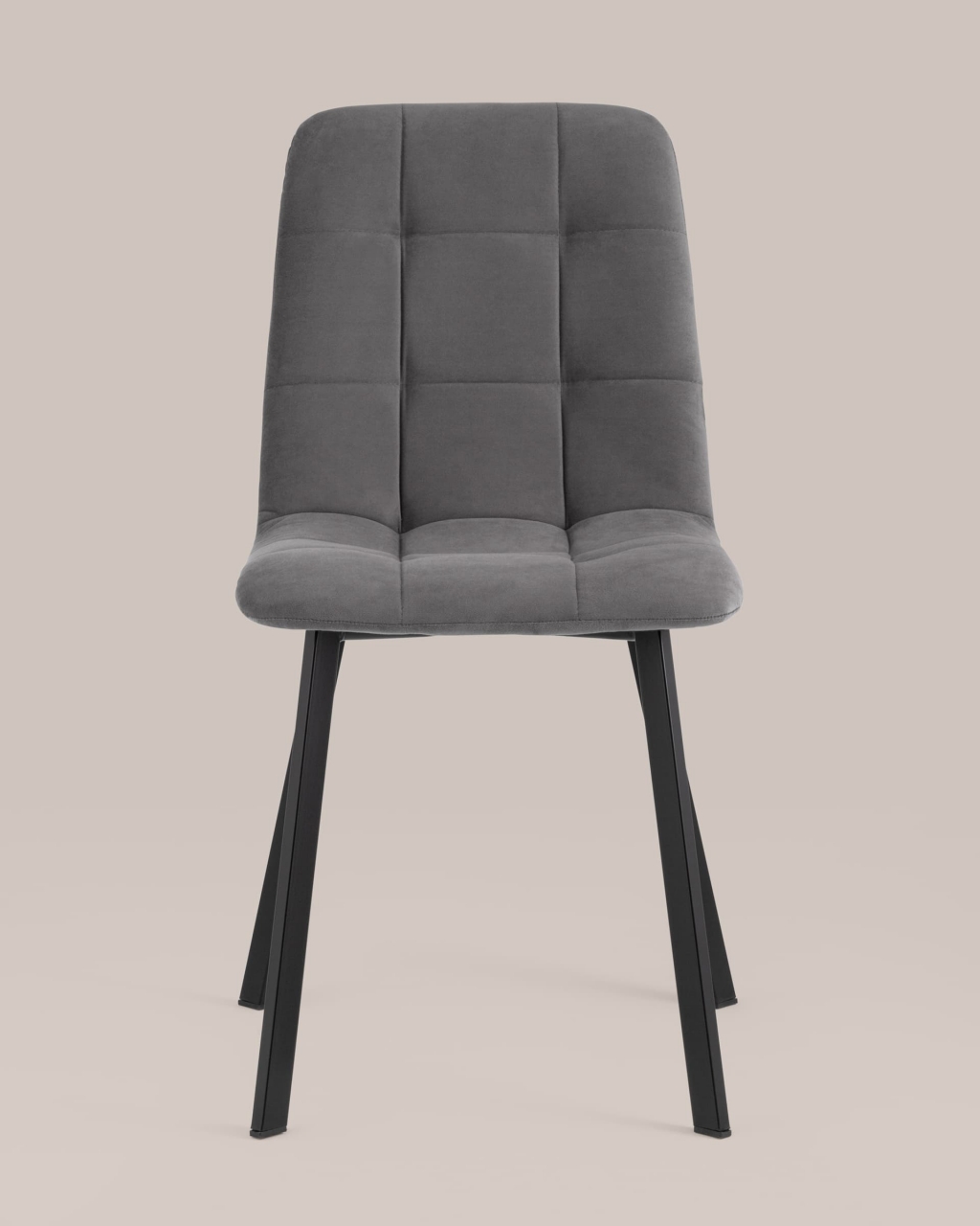 Стул Oliver Square велюр Темно-серый