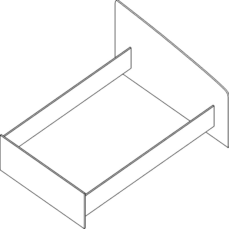 Кровать Проспект Гм.КРО-15 дуб