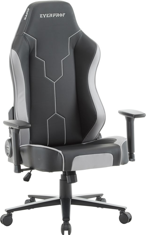 Кресло геймерское Everprof Rapid Экокожа Серый