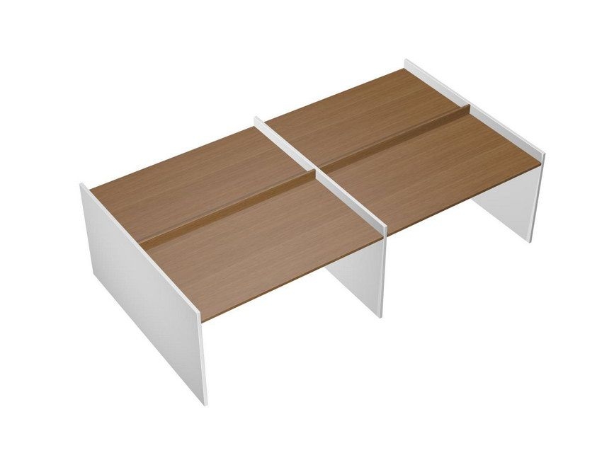 Рабочая станция Profiquadro КВ 1405-2 БН  Орех ногаро/белый премиум