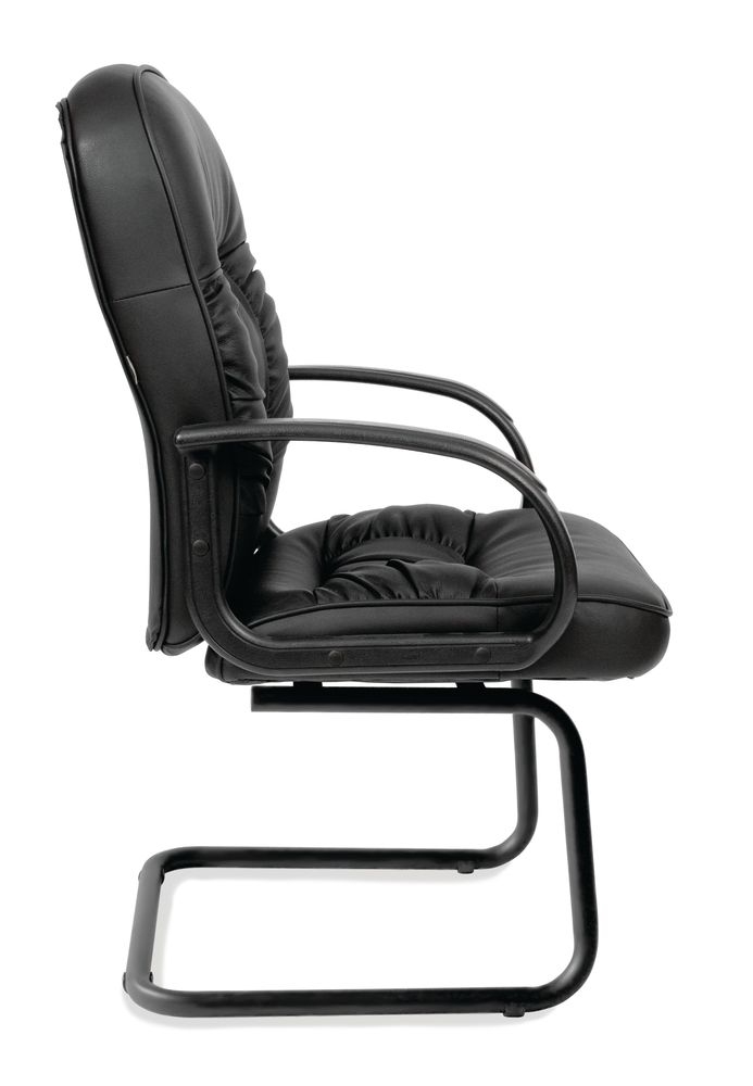 Кресло для посетителя Chairman 416V Черный глянец