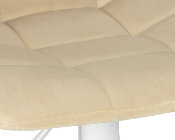 Стул барный DOBRIN TAILOR WHITE (бежевый велюр (MJ9-10)) 2 шт