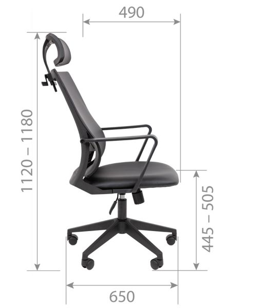 Кресло руководителя Chairman 545 экокожа Коричневый