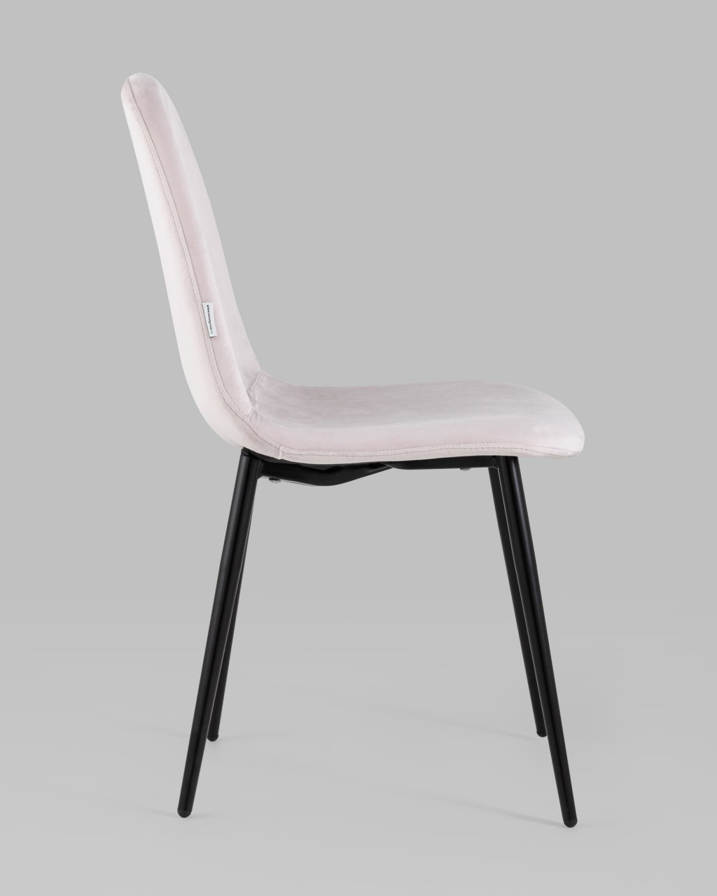 Стул Норман велюр Светло-розовый