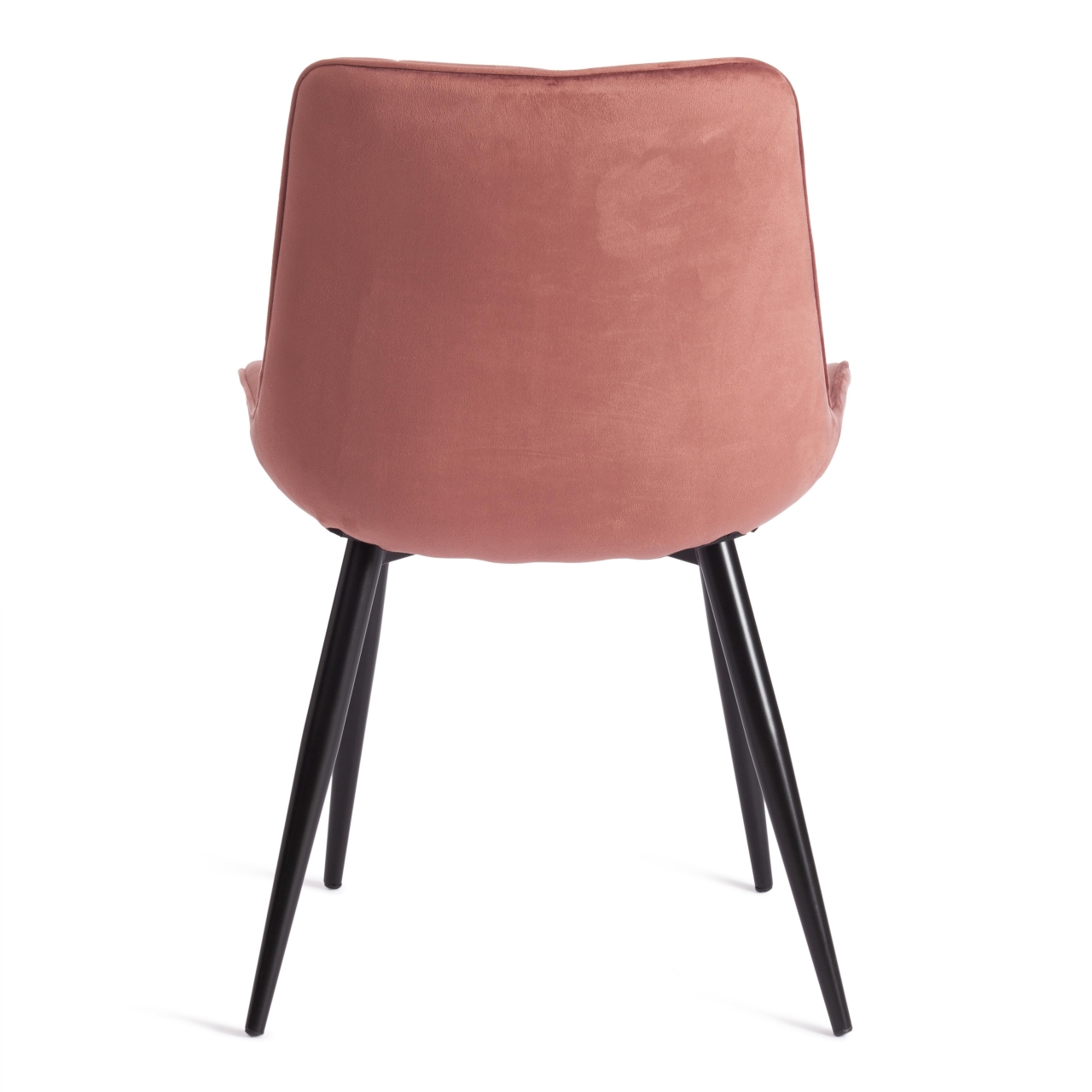 Стул ABRUZZO ( mod. 8060 ) металл/вельвет, 52 х 63 х 85 см, коралловый (HLR 44)/черный