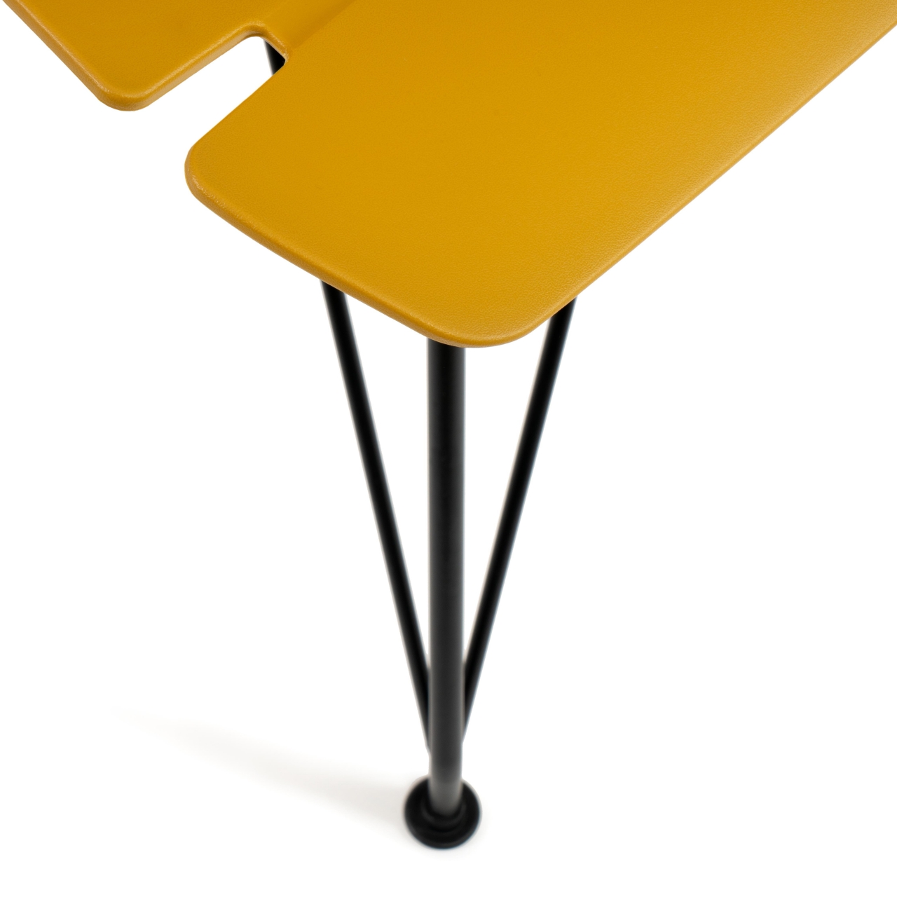 Стул HANSEN (mod. 622N) пластик/металл, 51х47х80 см, высота до сиденья 45 см, оранжевый/черный