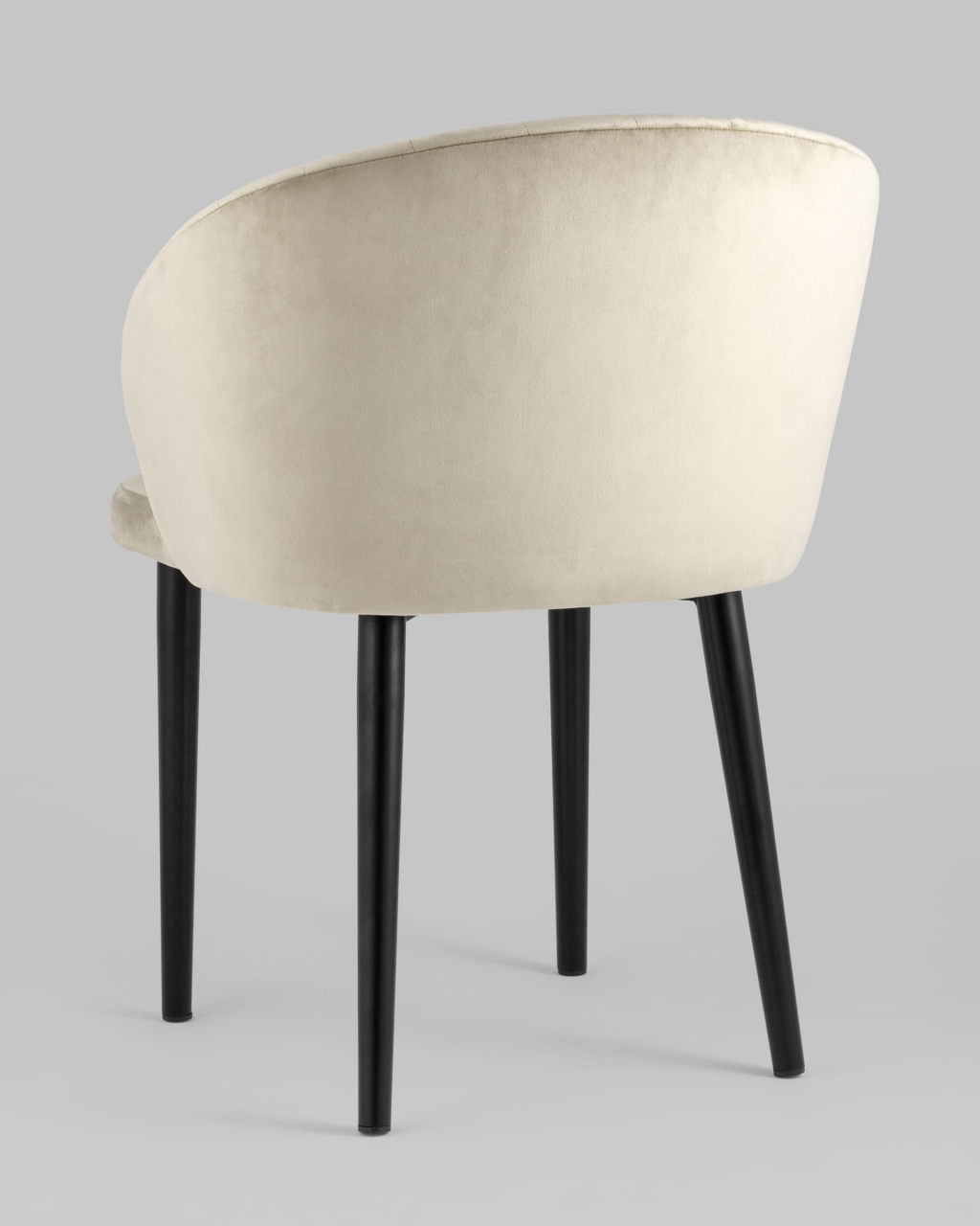 Стул с подлокотниками Шон велюр Бежевый