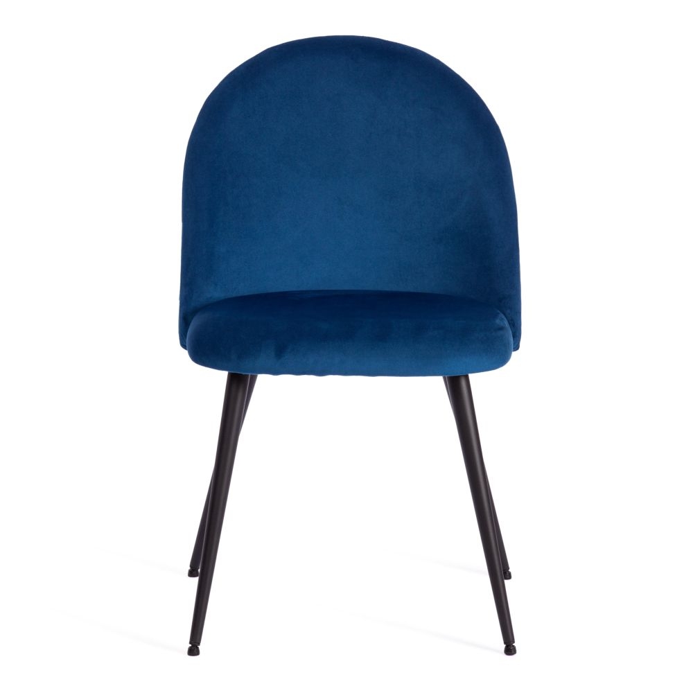 Стул MONRO (mod. 5144) / 1 шт. в упаковке металл/вельвет, 51x56x84 см, синий (HLR 64)/черный