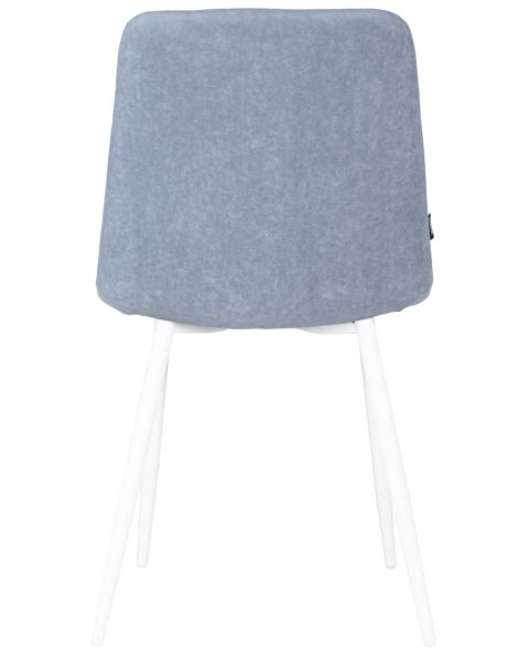 Стул обеденный DOBRIN CHILLY ROMBO (Серо-голубой Simple 26, основание белый) 4 шт