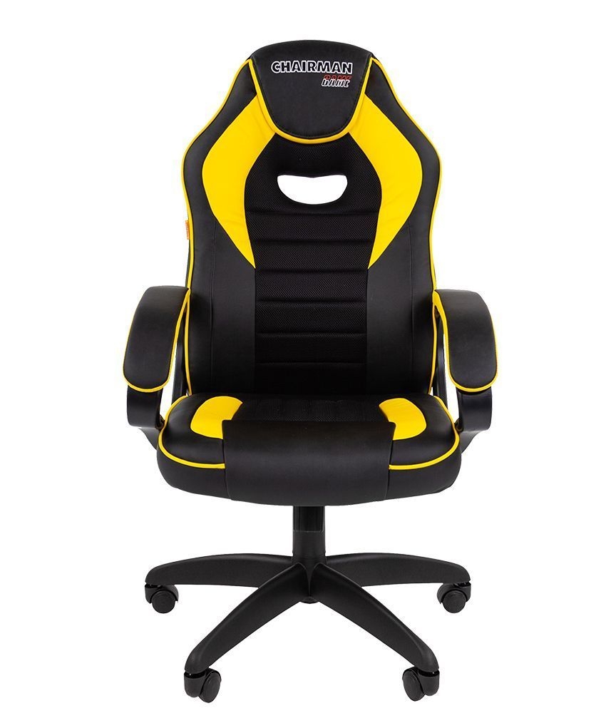 Кресло геймерское CHAIRMAN GAME 16 Черный Желтый